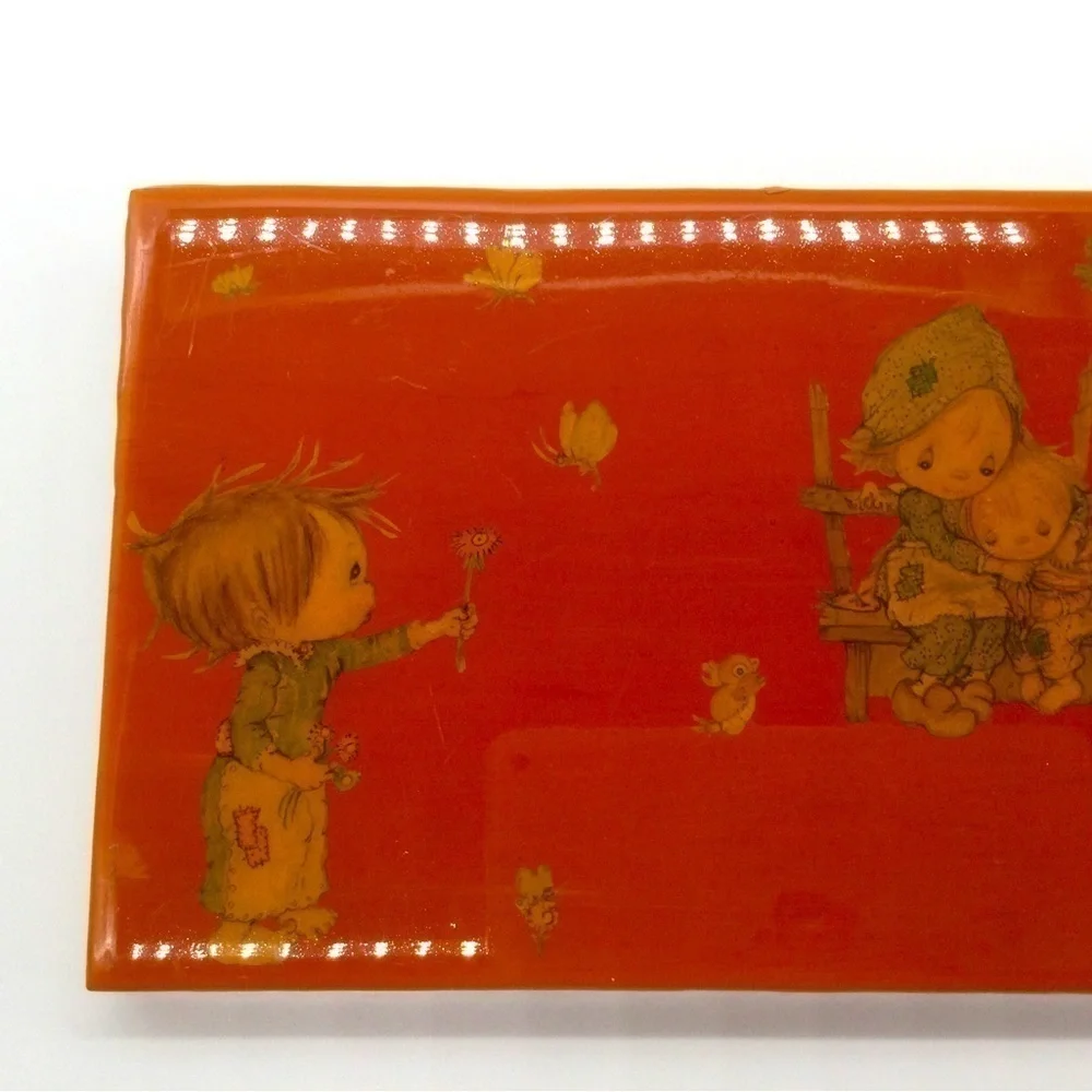Vintage wall‎ art 60s 70s signed kids retro Midcentury modern MCM bird butterfly